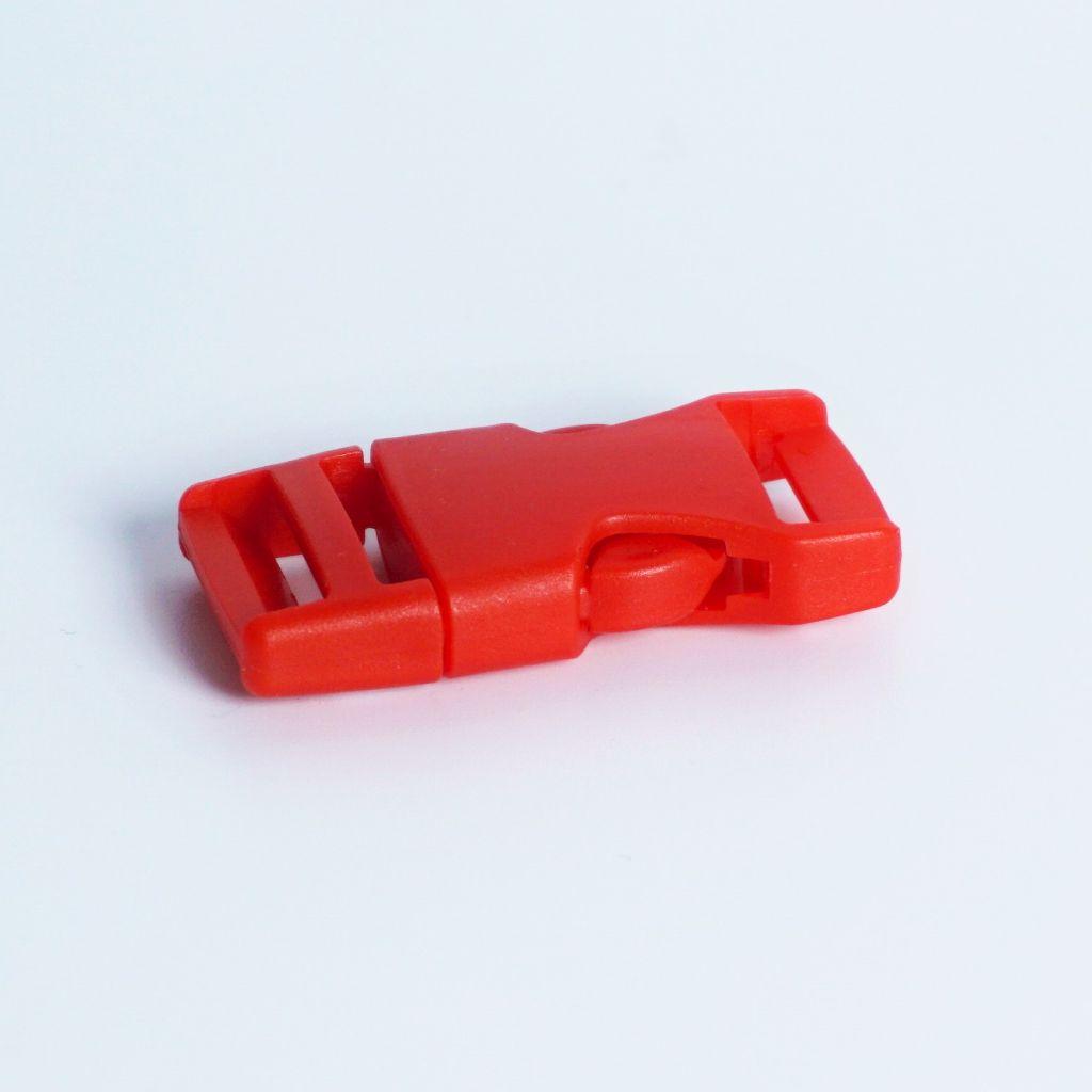 Steckschließer Kunststoff rot 20mm