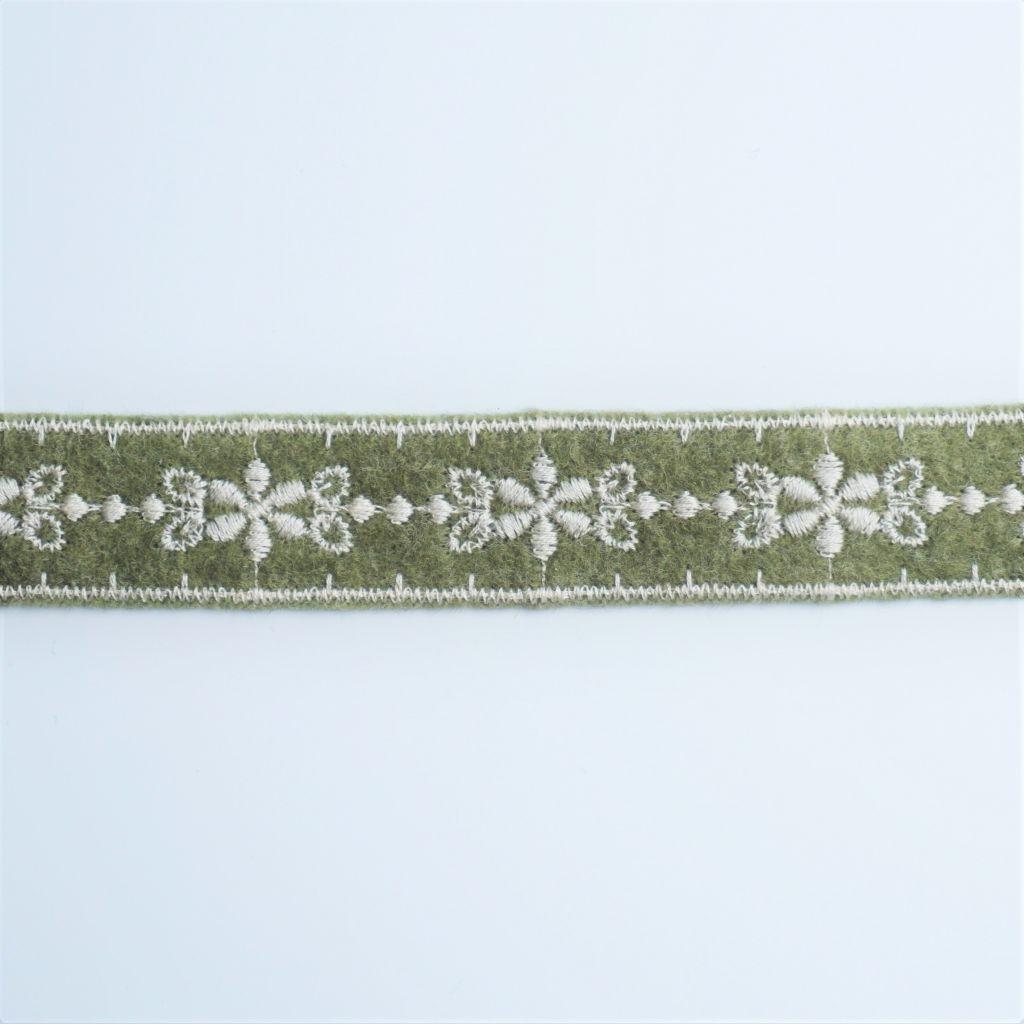 Filzborte Trachtenband 19mm grün