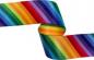 Preview: Gurtband bedruckt Regenbogen Diagonal 38mm