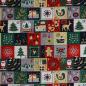 Preview: Baumwollstoff Motivdruck Weihnachtsmotive Adventskalender