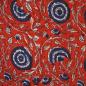 Preview: Voile leichte Baumwolle Blüten Ranken rot