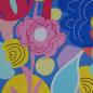 Preview: Baumwollstoff Motivdruck abstrakte Blumen bunt - Karina+Kind