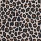 Preview: Baumwollstoff Motivdruck Leo Animalprint braun beige