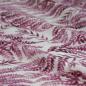 Preview: Viskose Crepe Blätter Zweige violett weinrot  ecru