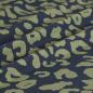 Preview: Viskose Druck Leo Animalprint schwarz olivgrün