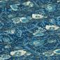 Preview: Viskose Druck Blüten blau