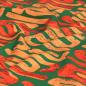 Preview: Viskose Druck grafisches Muster apricot rot grün