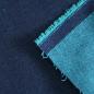Preview: Heavy Jeans Denim Doubleface blau türkis