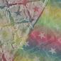 Preview: Denim Sterne ripped Look regenbogenbunt