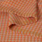 Preview: Gewebter Hahnentritt Mischgewebe orange beige