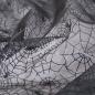 Preview: Spinnennetz Organza schwarz