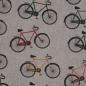 Preview: Dekostoff Leinenlook Fahrräder
