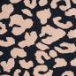 Preview: Dekostoff Canvas Leo Animalprint beige schwarz