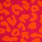 Preview: Dekostoff Canvas Leo Animalprint orange pink