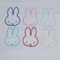 Preview: Dekostoff Canvas Miffy Nientje bunt weiß