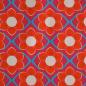 Preview: Dekostoff Canvas Retroblumen orange pink
