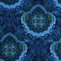 Preview: Dekostoff Canvas Mandala blau