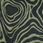 Preview: Baumwoll-Stretch animalprint Zebra olive schwarz