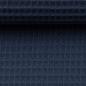 Preview: Waffelpique Pikee Baumwolle jeansblau
