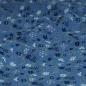 Preview: Musselin Double Gauze blaue weiße Blümchen auf jeansblau