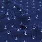 Preview: REST Musselin Double Gauze Anker dunkelblau