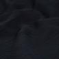 Preview: Musselin Double Gauze uni schwarz