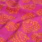 Preview: Musselin Double Gauze Muscheln pink magenta orange