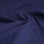 Preview: Musselin Double Gauze uni dunkelblau