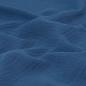Preview: Musselin Double Gauze uni jeansblau