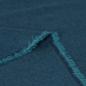 Preview: Flanell Baumwolle uni melange petrol dunkelblau