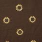 Preview: Baumwolljersey Sonnenblumen auf braun