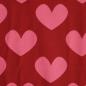 Preview: Baumwolljersey Herzen rosa rot