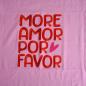 Preview: Baumwolljersey Panel Text "more amor por favor"