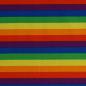 Preview: Baumwolljersey Regenbogenstreifen bunt