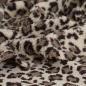 Preview: Teddyplüsch Fellimitat Leo Panther braun beige