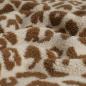 Preview: Teddyplüsch Leopardenmuster beige braun