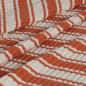 Preview: Rippenstrick Retrostreifen caramel ecru