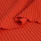 Preview: Vintage Strickstoff Längsrippe rotorange