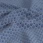 Preview: Jacquard-Strick Rauten blau silber