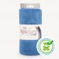 Preview: Plüschstoff Shorty uni 75x100cm rauchblau – Kullaloo