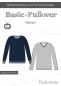 Preview: Papierschnittmuster Männer Basic-Pullover Gr. 2XS-4XL