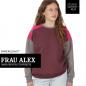 Preview: Papierschnittmuster Mix-Sweater Frau Alex XS-XXL