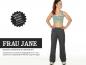Preview: Papierschnittmuster gerade Jogginghose Frau Jane XS-XXL