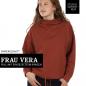 Preview: Papierschnittmuster Pullover mit Kragen Frau Vera XS-XXL