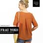 Preview: Papierschnittmuster Bluse mit Rückenfalte Frau Yoko XS-XXL