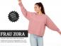 Preview: Papierschnittmuster oversized Sweater  Frau Zora XS-XXL
