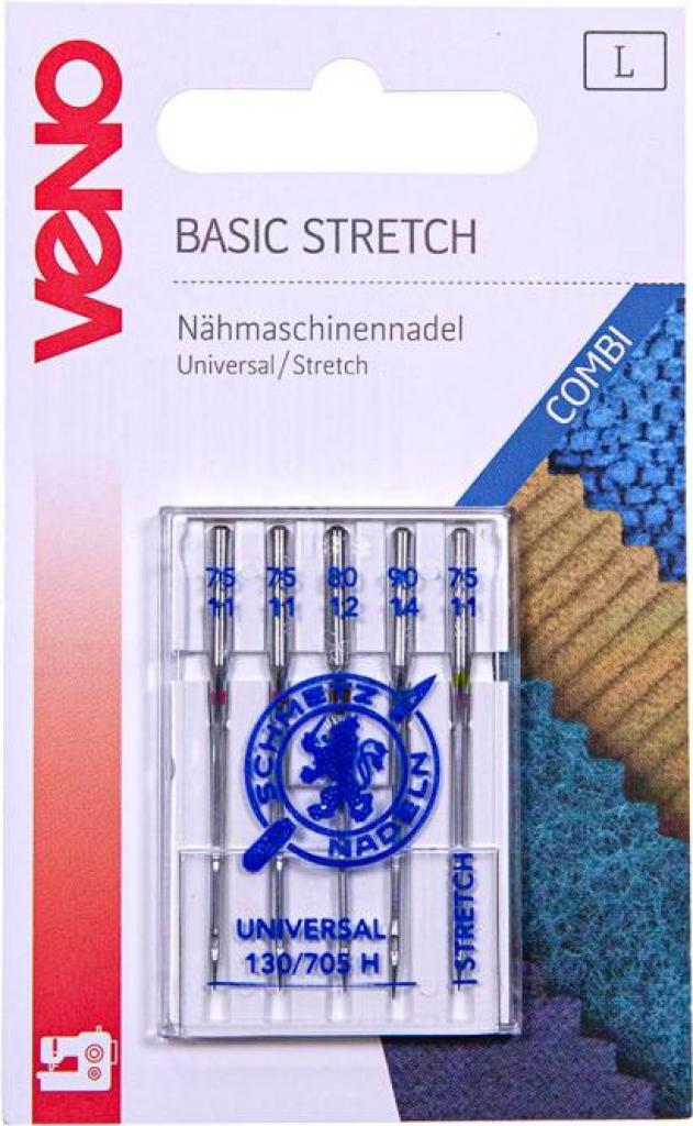 Nähmaschinennadeln Basic Stretch Kombi 5Stk.