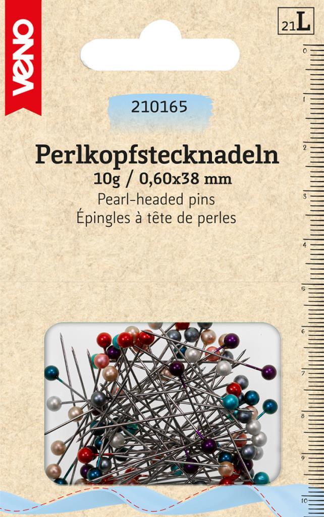 Perlkopf-Stecknadeln 0,6x38mm 10g
