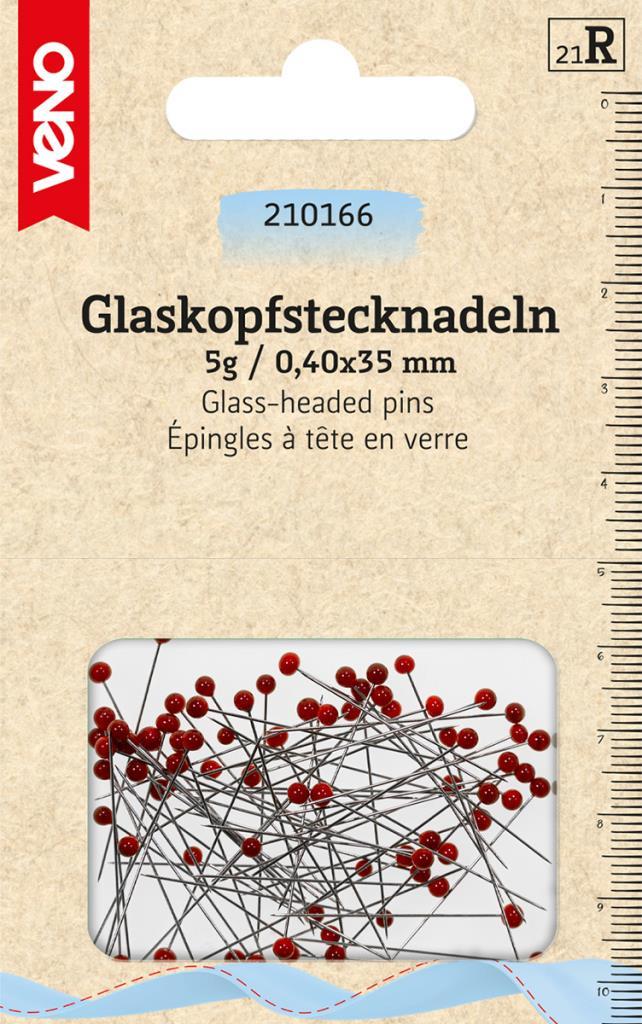 Glaskopf-Stecknadeln 0,4x35mm superfine 5g