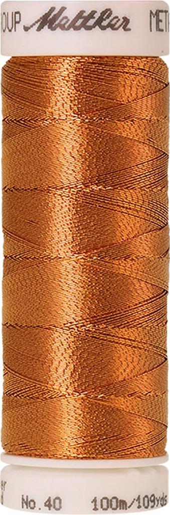 Maschinen-Stickfaden Metallic 100m kupfer